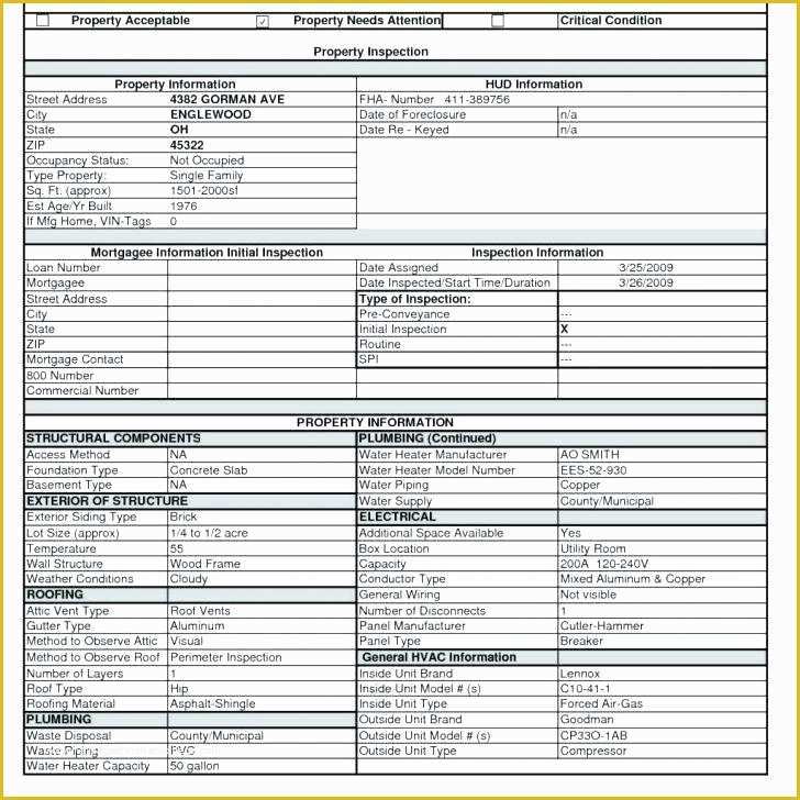 Property Condition Report Template Free Of to Pest Control Inspection Report Template Sample Visual