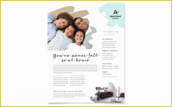 Property Management Websites Free Templates Of Apartment Flyer Template Design