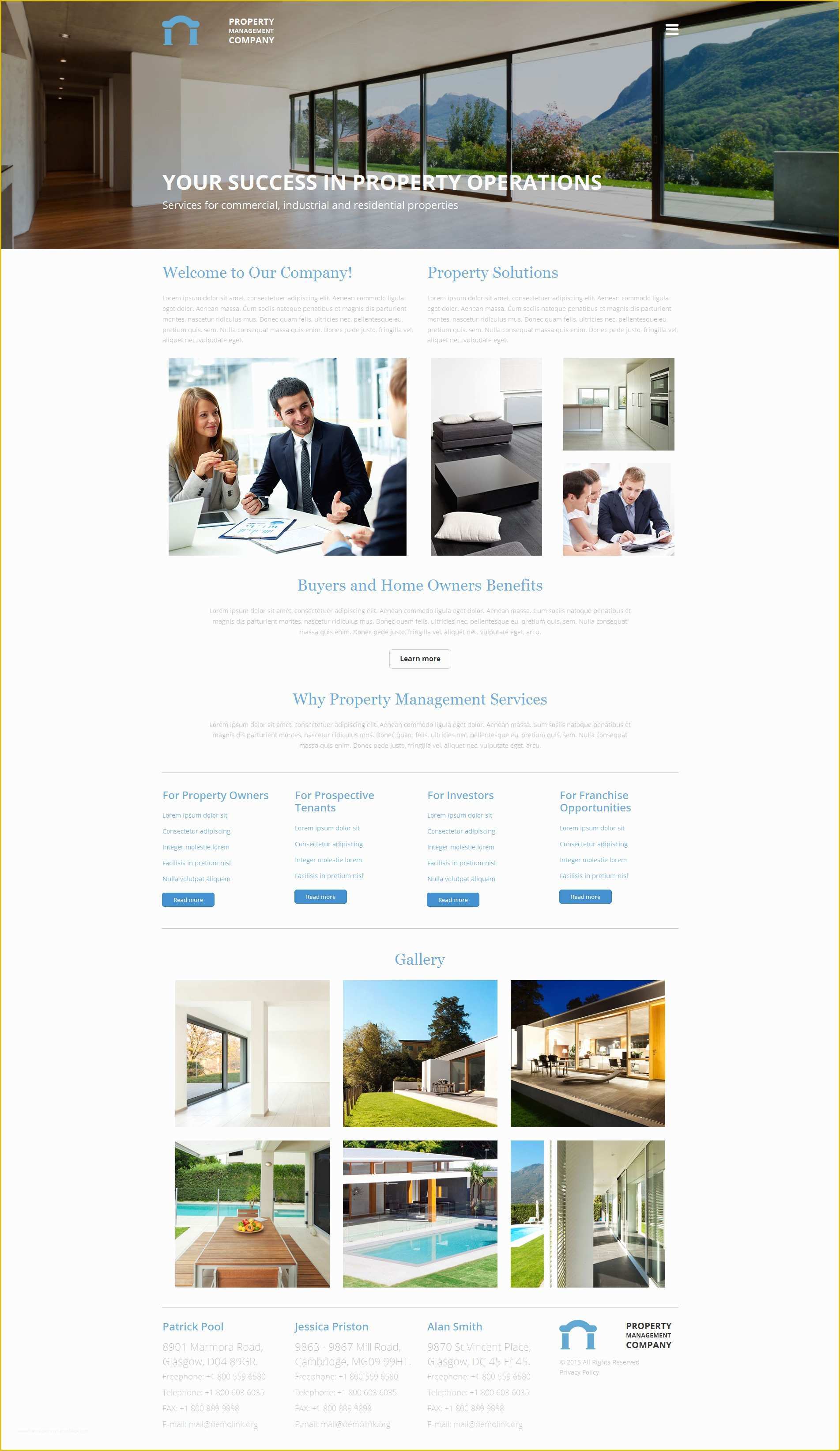 Property Management Websites Free Templates Of Property Management Pany Website Builder