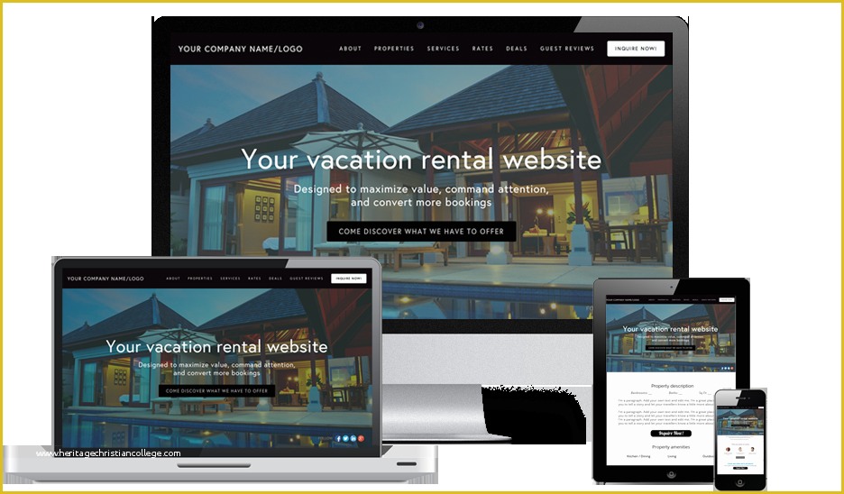 Property Management Websites Free Templates Of top 10 Best Vacation Rental Website Templates