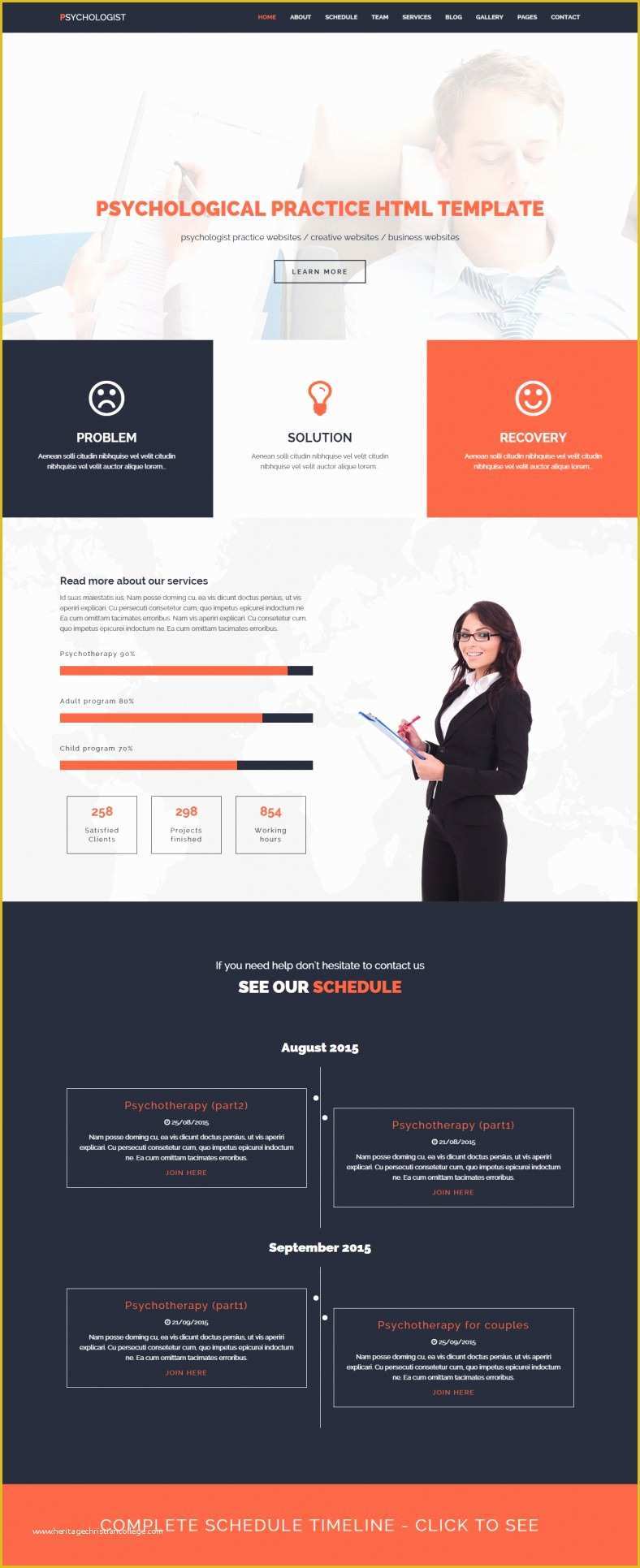 Psychologist Website Template Free Of 5 Psychologists Templates