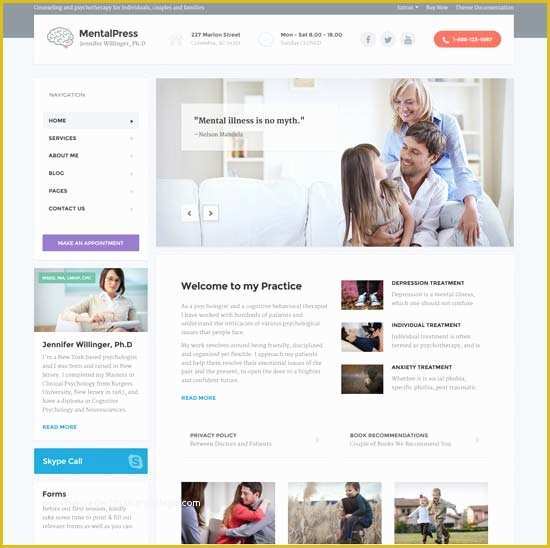 Psychologist Website Template Free Of 58 Best Health Medical Website Templates Free & Premium