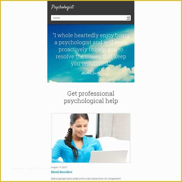 Psychologist Website Template Free Of Psychologist Bootstrap Website Template Discounted