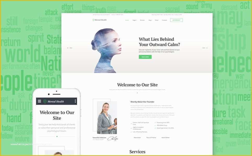 Psychologist Website Template Free Of Psychologist Responsive Website Template