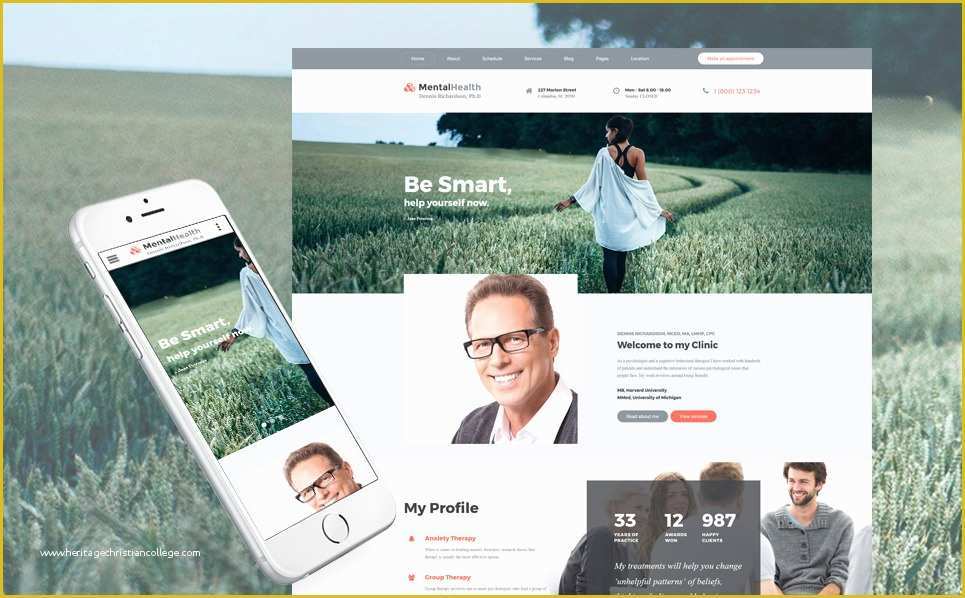 Psychologist Website Template Free Of Psychologist Web Template