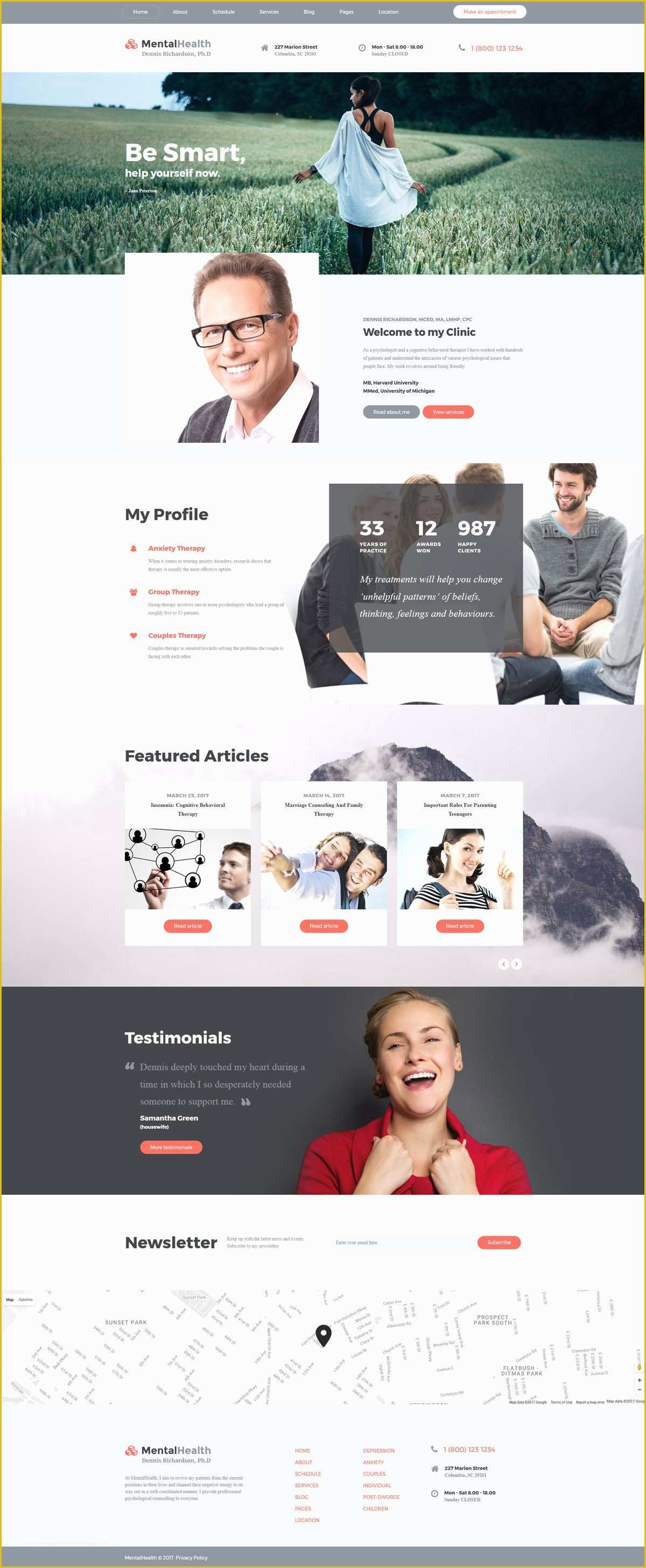 Psychologist Website Template Free Of Psychologist Web Template