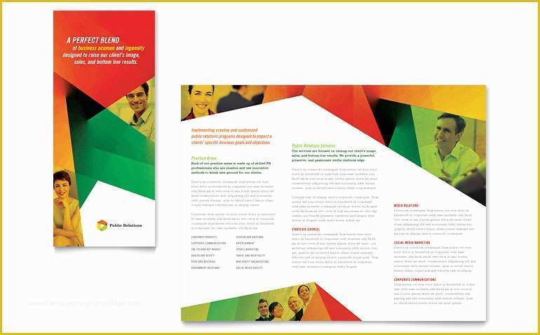 Publisher Booklet Template Free Of Public Relations Pany Tri Fold Brochure Template Word