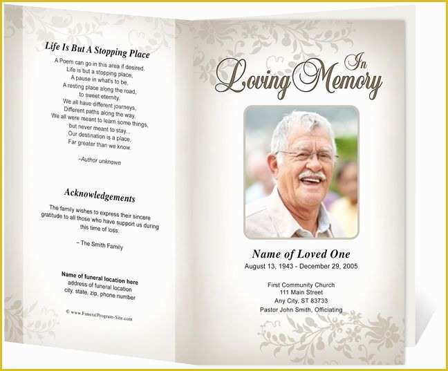 Publisher Funeral Program Template Free Of 218 Best Images About Creative Memorials with Funeral