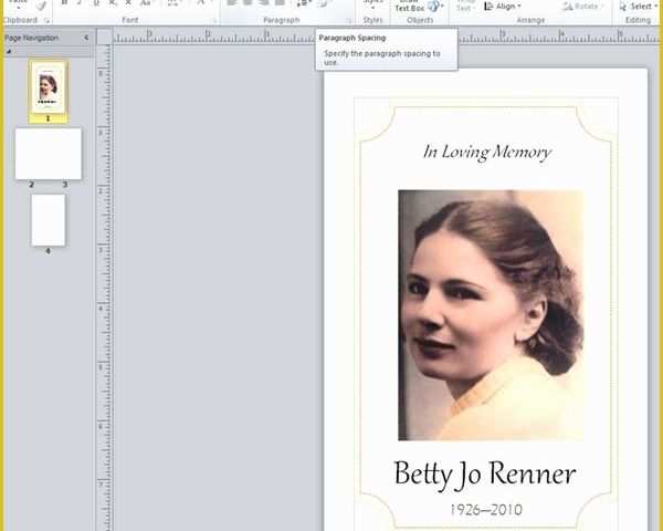 Publisher Funeral Program Template Free Of Free Funeral Program Template Microsoft Publisher