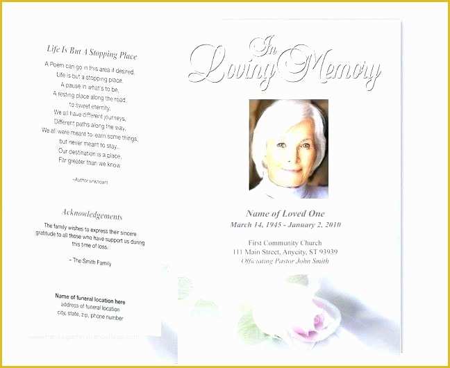Publisher Funeral Program Template Free Of Funeral Flyer Template Free Loving Memory Program Brochure