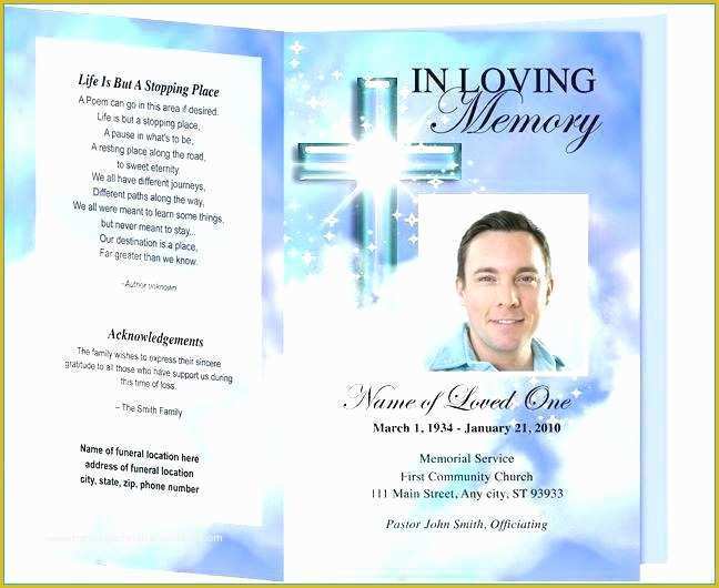 Publisher Funeral Program Template Free Of Funeral Program Template Microsoft