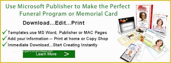 Publisher Funeral Program Template Free Of Funeral Program Template Microsoft Publisher