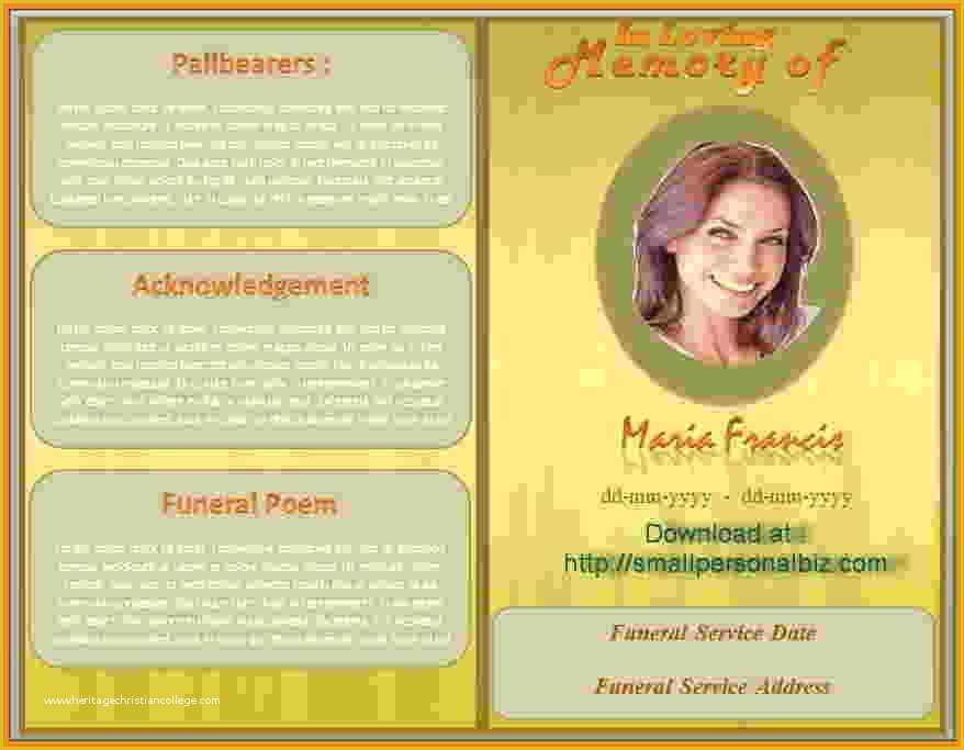 Publisher Funeral Program Template Free Of Good Free Funeral Program Template Microsoft Publisher
