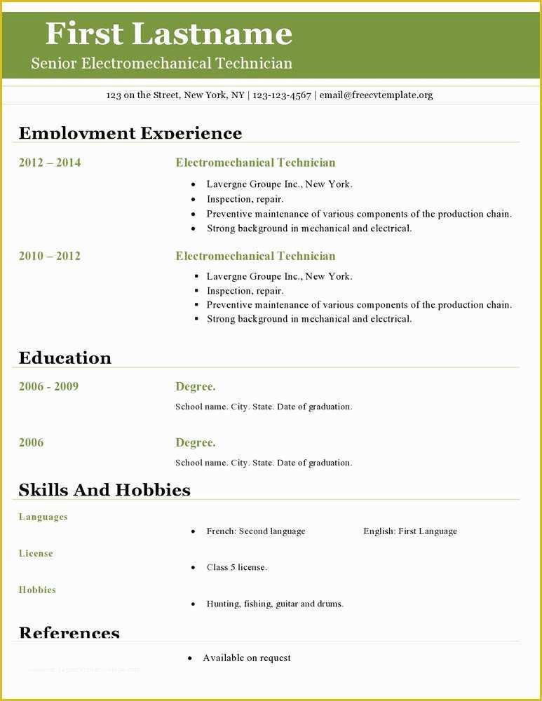 Publisher Resume Templates Free Of Resume Templates Open Fice