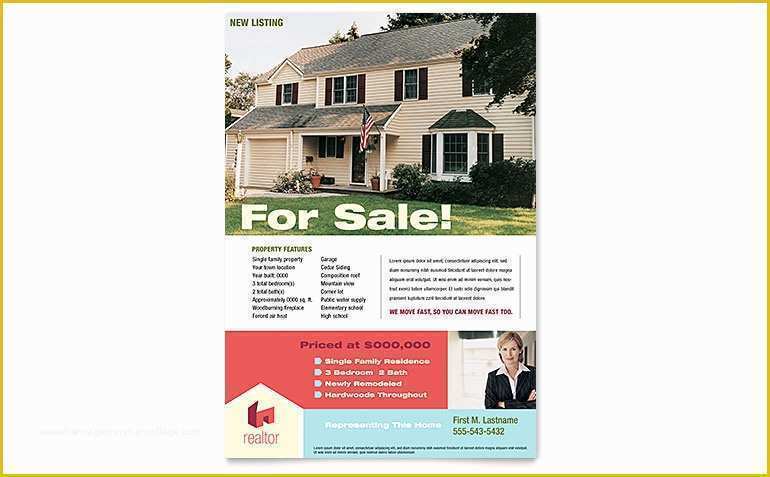 Publisher Templates for Flyers Free Of Home Real Estate Flyer Template Word & Publisher