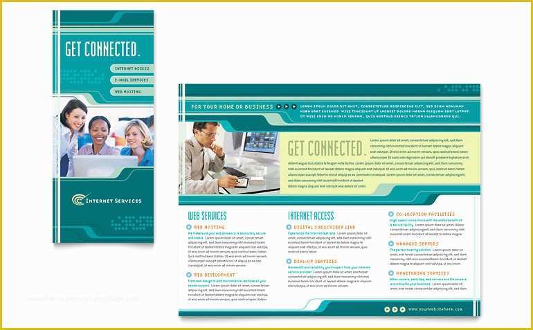 Publisher Templates for Flyers Free Of Internet Service Provider Brochure Template Word & Publisher