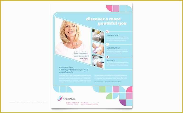 Publisher Templates for Flyers Free Of Medical Spa Flyer Template Word & Publisher