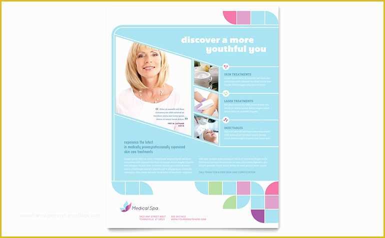 Publisher Templates for Flyers Free Of Medical Spa Flyer Template Word &amp; Publisher