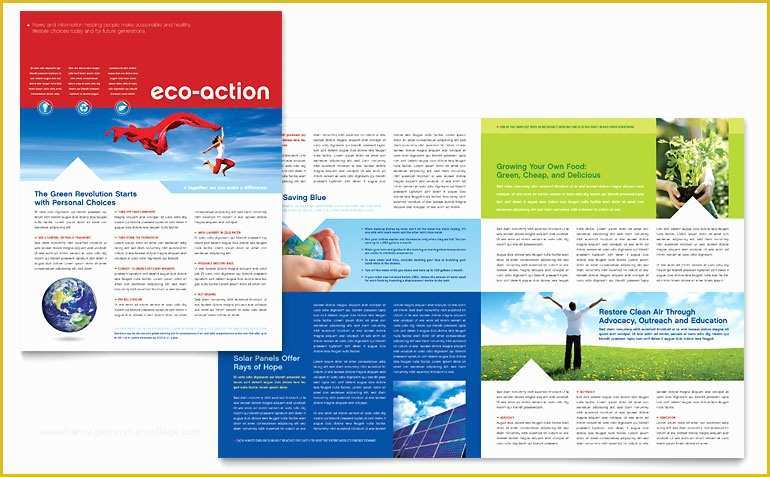 Publisher Templates for Newsletters Free Of Green Living &amp; Recycling Newsletter Template Word