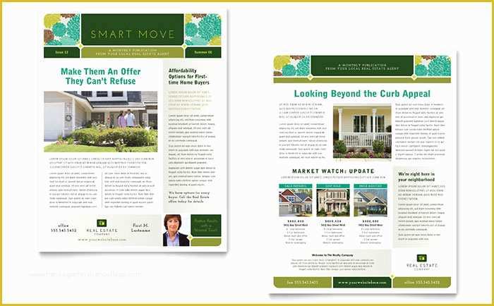 Publisher Templates for Newsletters Free Of Real Estate Newsletter Template Design