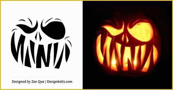 Pumpkin Carving Ideas Templates Free Of 10 Free Halloween Scary & Cool ...