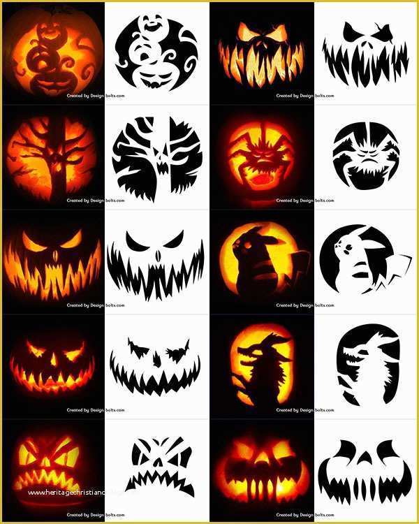 Pumpkin Carving Ideas Templates Free Of 290 Free Printable Halloween Pumpkin Carving Stencils