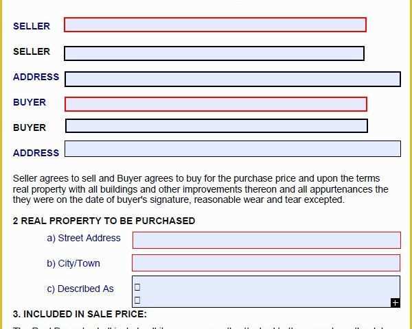 Purchase Agreement Real Estate Template Free Of Real Estate Purchase Agreement 7 Free Pdf Download