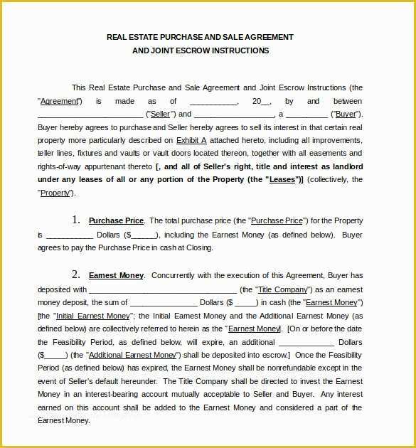 Purchase Agreement Real Estate Template Free Of Sales Agreement Template 27 Word Pdf Google Docs
