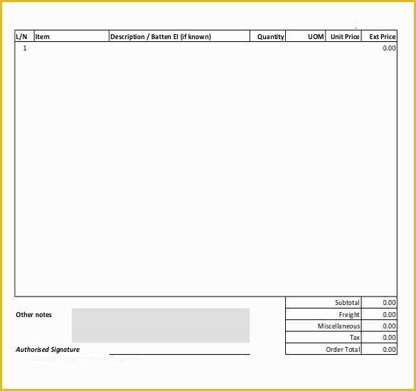 Purchase order Template Free Download Of 28 Blank order Templates – Free Sample Example format