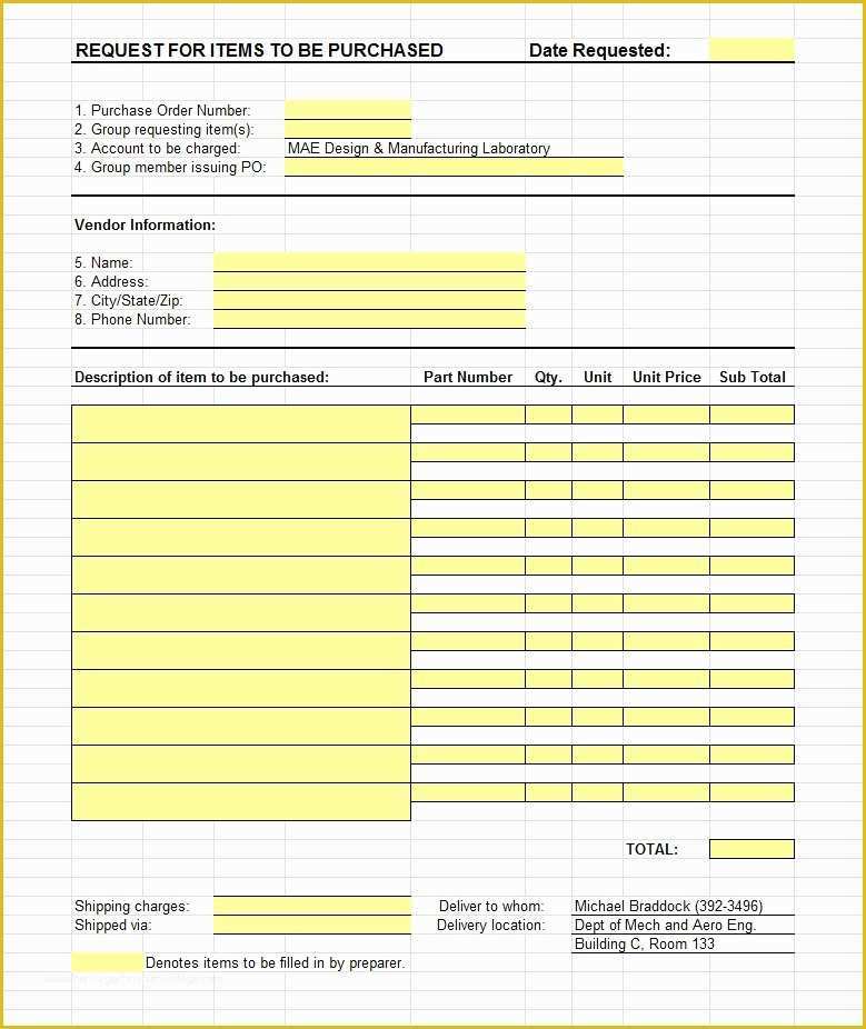 Purchase order Template Free Download Of 39 Free Purchase order Templates In Word & Excel Free