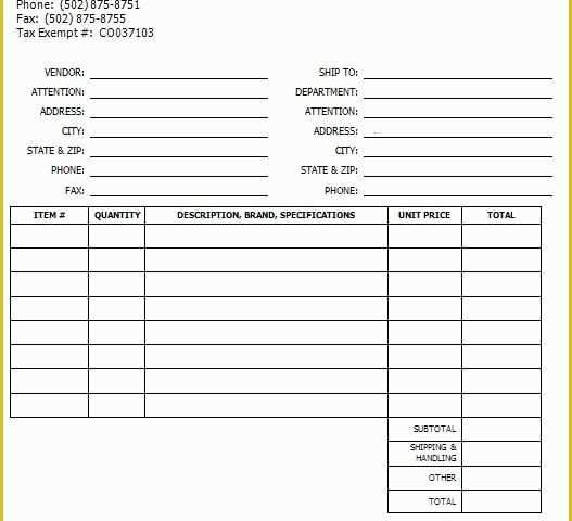 Purchase order Template Free Download Of 39 Free Purchase order Templates In Word &amp; Excel Free