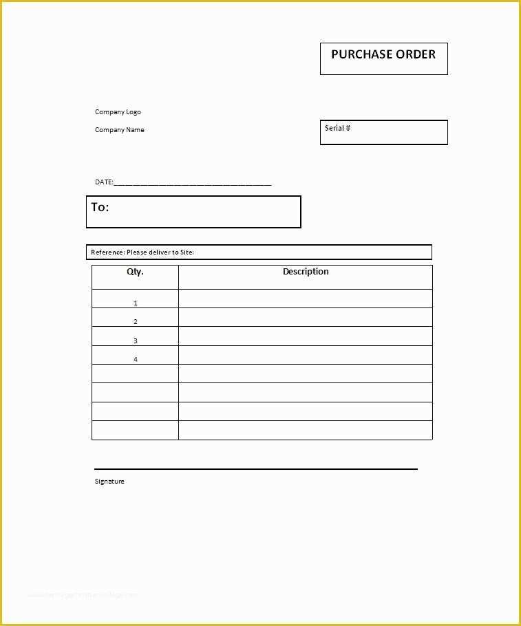 Purchase order Template Free Download Of 39 Free Purchase order Templates In Word & Excel Free