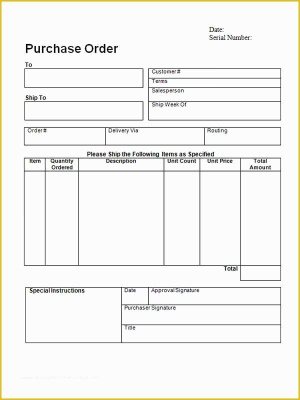 Purchase order Template Free Download Of Purchase order Template 18 Download Free Documents In