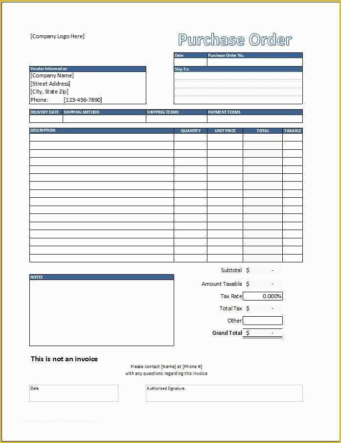 Purchase order Template Free Download Of Purchase order Template Spreadsheetshoppe