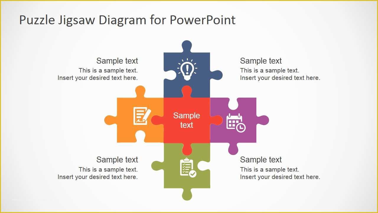 Puzzle Powerpoint Template Free Of Free Flat Puzzle Jigsaw Powerpoint Diagram Slidemodel