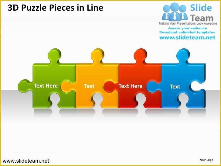 Puzzle Powerpoint Template Free Of How to Make Create 3d Puzzle Pieces In Line Powerpoint