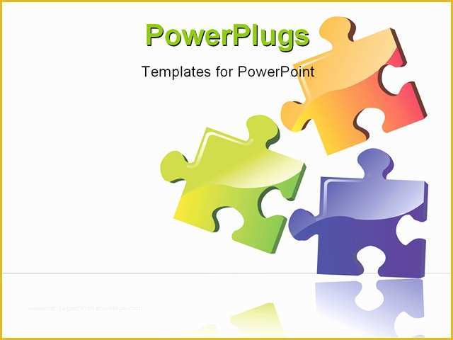 Puzzle Powerpoint Template Free Of Illustration Of Three Colour Puzzle Boards with Building