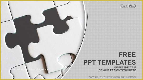 Puzzle Powerpoint Template Free Of Last Piece Of Jigsaw Puzzle Powerpoint Templates