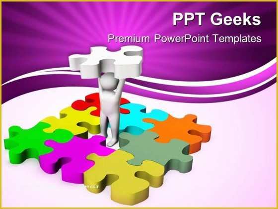 Puzzle Powerpoint Template Free Of Man with Last Puzzle Business Powerpoint Templates and