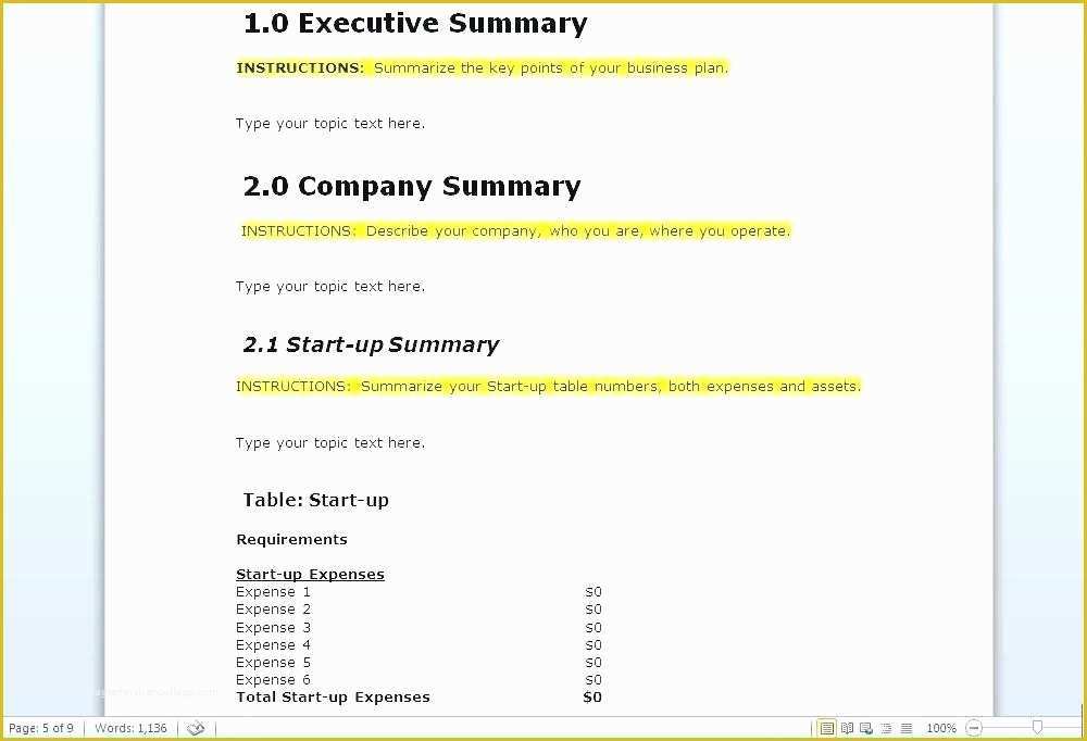Quick Business Plan Template Free Of Sample Business Plan for Fast Food Restaurant – Blogopoly