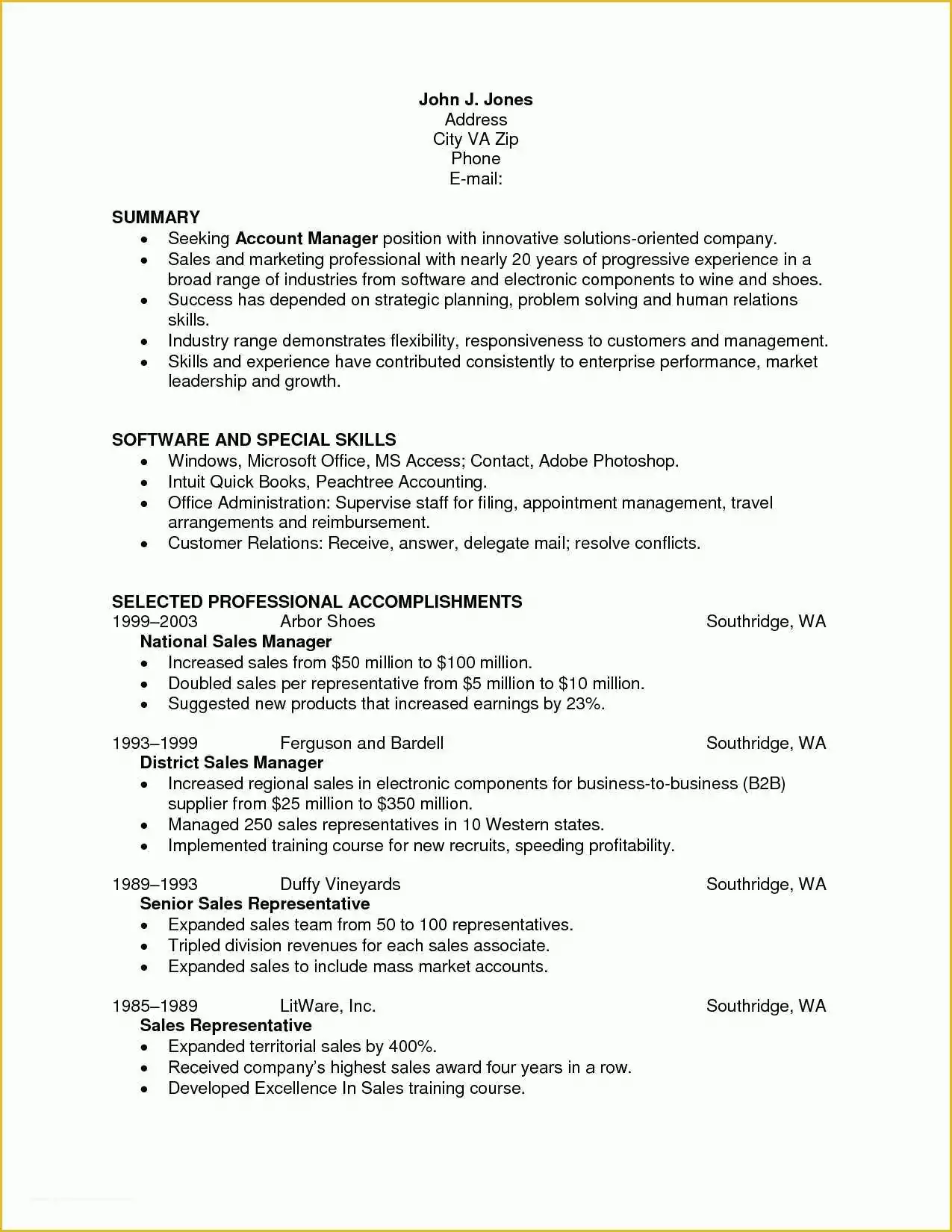 Quick Resume Template Free Of Excellent Decoration Quick Resume Template Simple