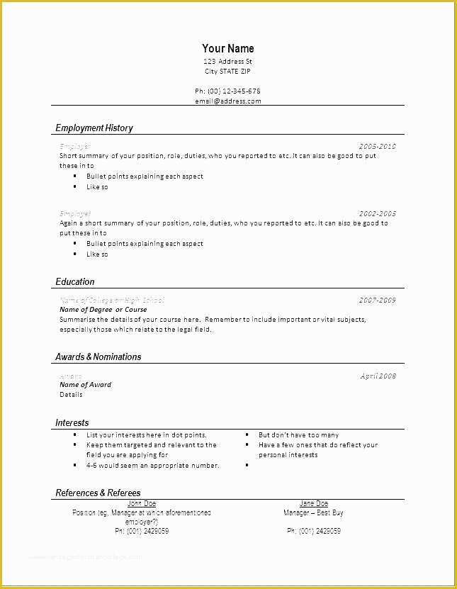 Quick Resume Template Free Of Free Easy Resume Maker Easy Line Resume Builder Easy