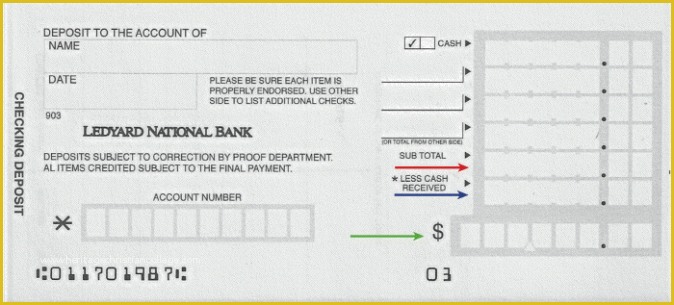 Quickbooks Deposit Slip Template Free Of 4 Printable Bank Deposit Slip Template Excel – Template124