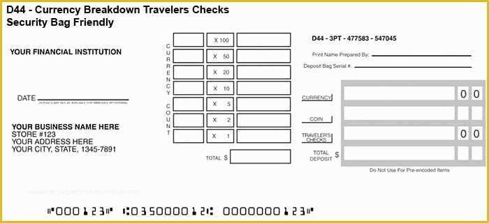 Quickbooks Deposit Slip Template Free Of 4 Printable Bank Deposit Slip Template Excel – Template124