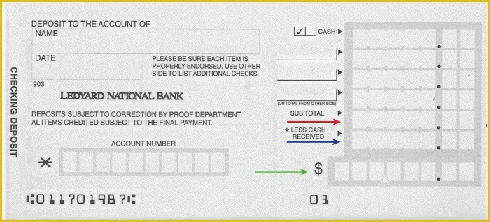 Quickbooks Deposit Slip Template Free Of Bank Deposit Slips