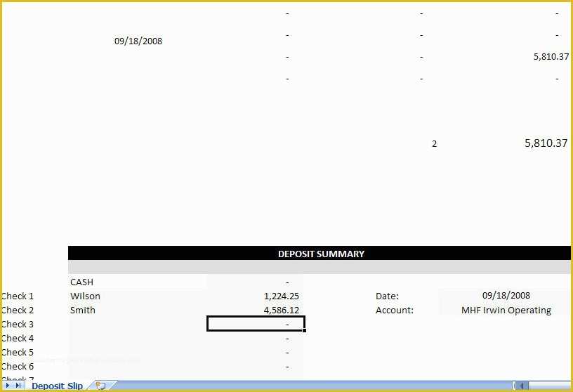 Quickbooks Deposit Slip Template Free Of Quickbooks Deposit Slip