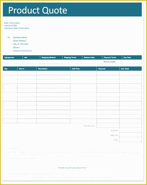 Quotation Template Excel Free Download Of 10 Excel Quote Templates Exceltemplates Exceltemplates