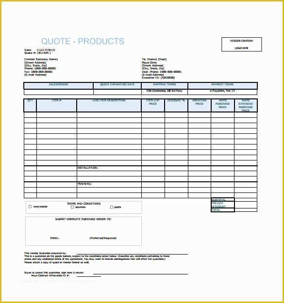 Quotation Template Excel Free Download Of Price Quotation Template 3 Free Excel Pdf Documents