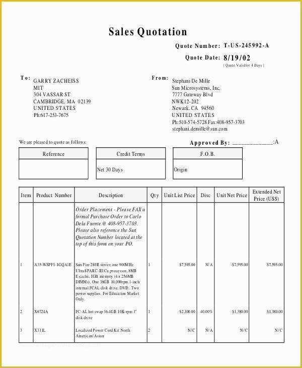 Quotation Template Excel Free Download Of Printable Quotation Template In Excel and Doc Excel Template