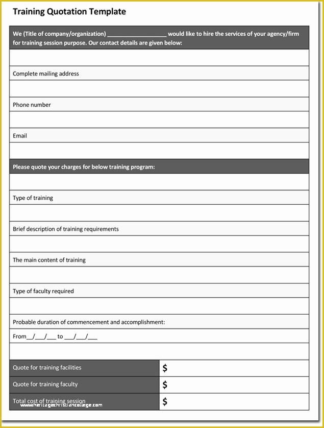 Quotation Template Excel Free Download Of Quotation Templates – Download Free Quotes for Word Excel